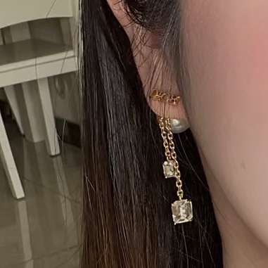 914intheair精品代購『少用閒置』Dior珍珠流蘇耳環-2