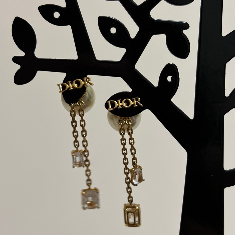 914intheair精品代購『少用閒置』Dior珍珠流蘇耳環-8