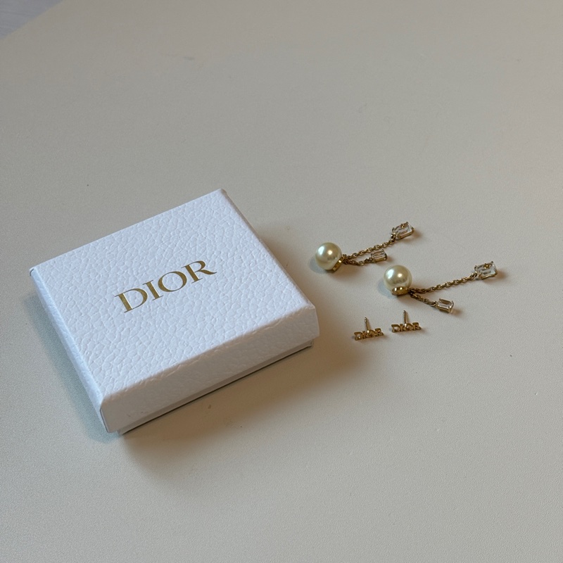 914intheair精品代購『少用閒置』Dior珍珠流蘇耳環-10