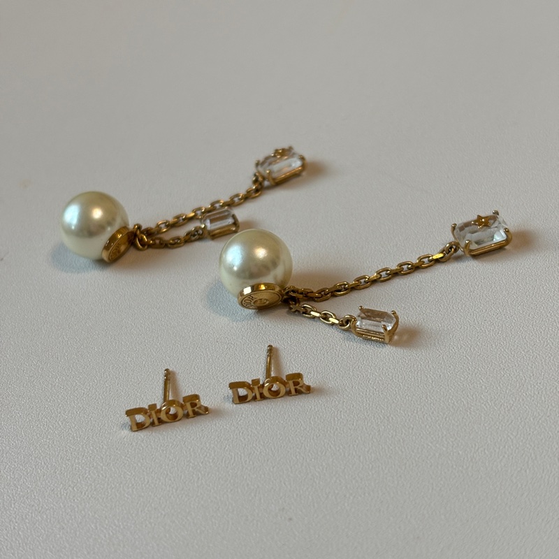 914intheair精品代購『少用閒置』Dior珍珠流蘇耳環-12