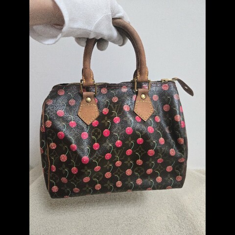 Louis Vuitton LV speedy 25 櫻桃包 絕版現貨🍒 LV x 村上隆 聯名限量 櫻桃包 Speedy 25