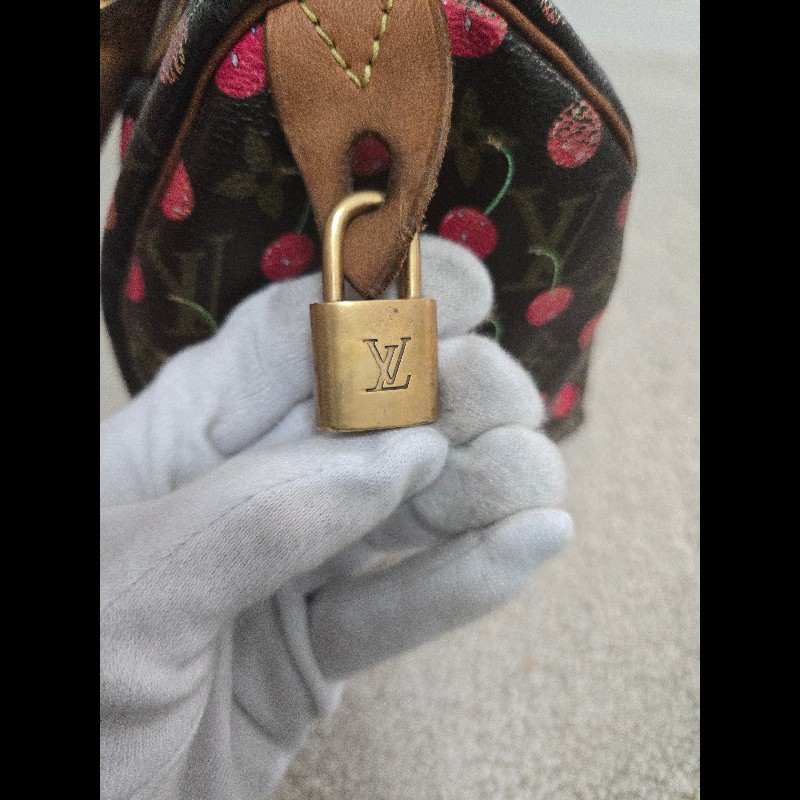 Louis Vuitton LV speedy 25 櫻桃包 絕版現貨🍒 LV x 村上隆 聯名限量 櫻桃包 Speedy 25-16
