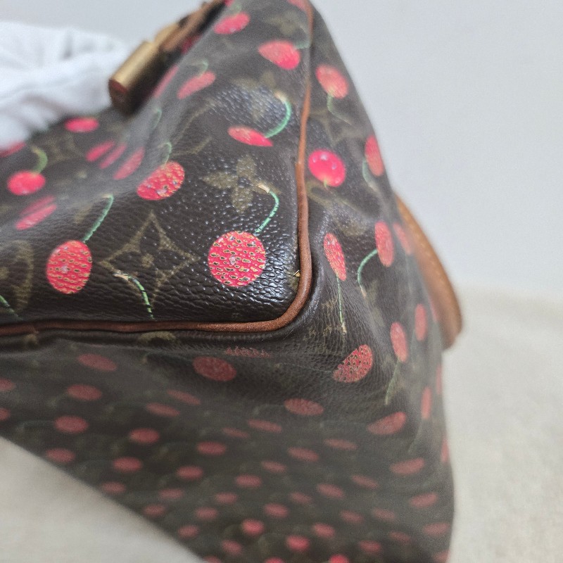 Louis Vuitton LV speedy 25 櫻桃包 絕版現貨🍒 LV x 村上隆 聯名限量 櫻桃包 Speedy 25-20