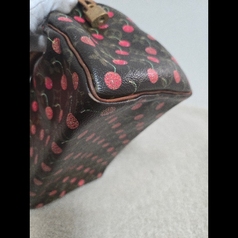 Louis Vuitton LV speedy 25 櫻桃包 絕版現貨🍒 LV x 村上隆 聯名限量 櫻桃包 Speedy 25-22