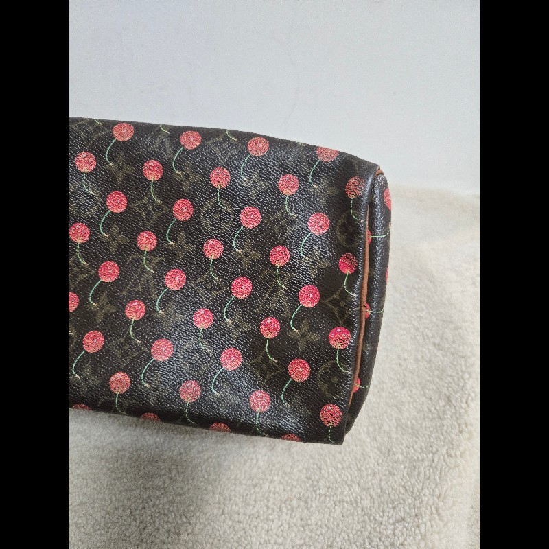Louis Vuitton LV speedy 25 櫻桃包 絕版現貨🍒 LV x 村上隆 聯名限量 櫻桃包 Speedy 25-23