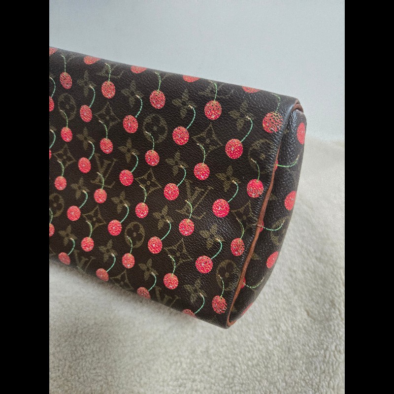 Louis Vuitton LV speedy 25 櫻桃包 絕版現貨🍒 LV x 村上隆 聯名限量 櫻桃包 Speedy 25-28