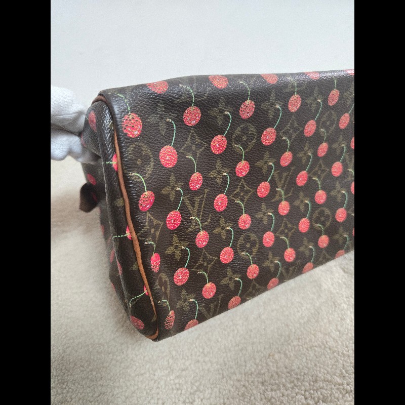 Louis Vuitton LV speedy 25 櫻桃包 絕版現貨🍒 LV x 村上隆 聯名限量 櫻桃包 Speedy 25-30