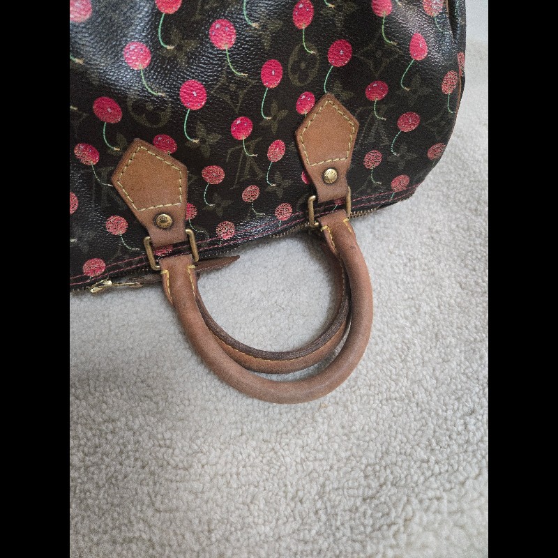 Louis Vuitton LV speedy 25 櫻桃包 絕版現貨🍒 LV x 村上隆 聯名限量 櫻桃包 Speedy 25-31