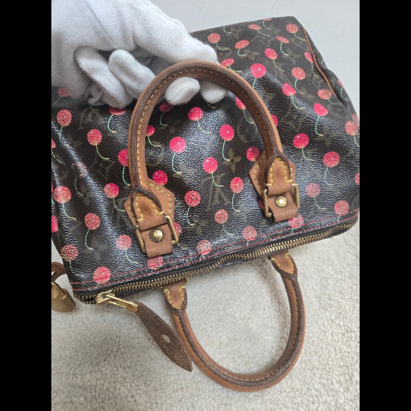 Louis Vuitton LV speedy 25 櫻桃包 絕版現貨🍒 LV x 村上隆 聯名限量 櫻桃包 Speedy 25-32