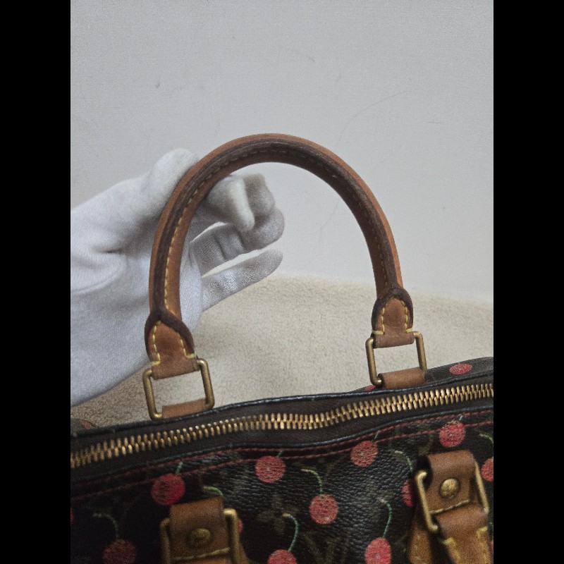 Louis Vuitton LV speedy 25 櫻桃包 絕版現貨🍒 LV x 村上隆 聯名限量 櫻桃包 Speedy 25-33