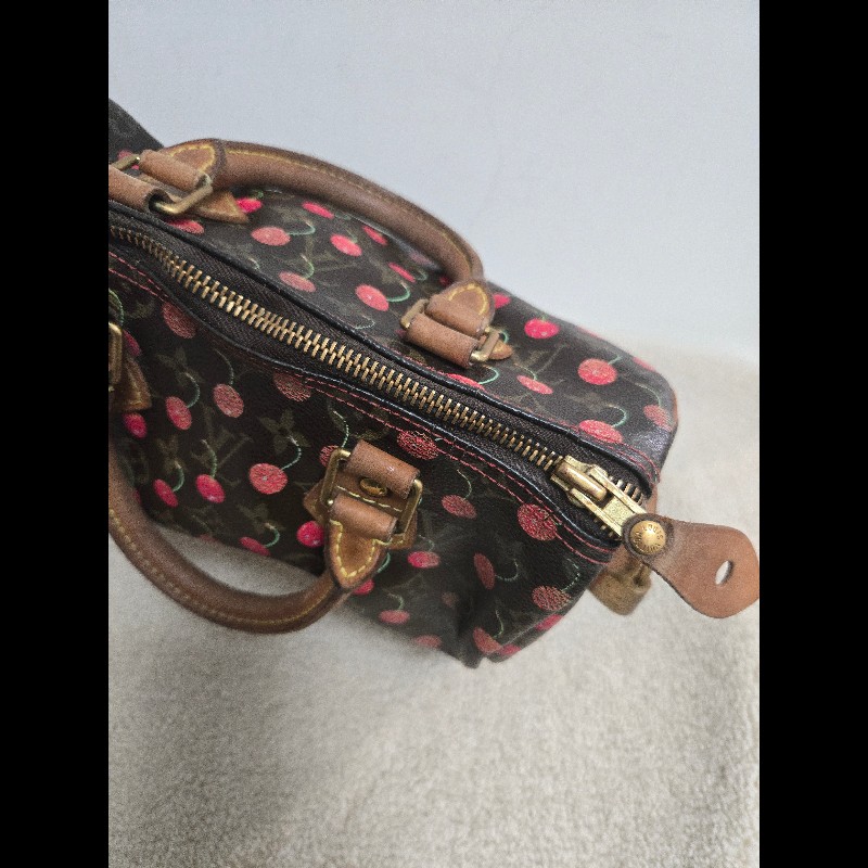 Louis Vuitton LV speedy 25 櫻桃包 絕版現貨🍒 LV x 村上隆 聯名限量 櫻桃包 Speedy 25-39