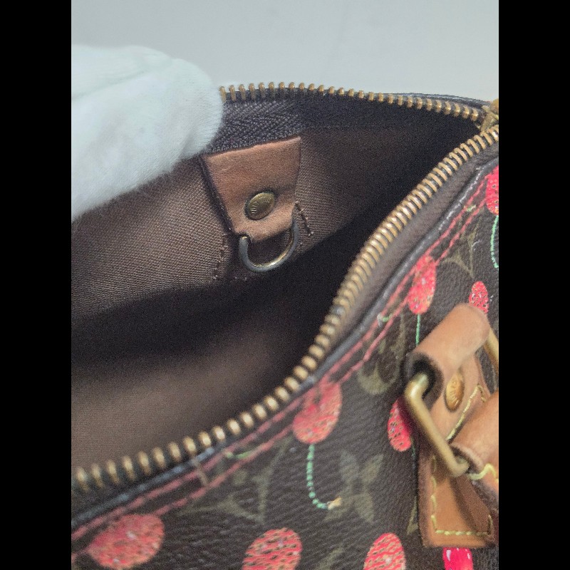 Louis Vuitton LV speedy 25 櫻桃包 絕版現貨🍒 LV x 村上隆 聯名限量 櫻桃包 Speedy 25-46