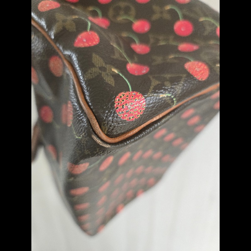 Louis Vuitton LV speedy 25 櫻桃包 絕版現貨🍒 LV x 村上隆 聯名限量 櫻桃包 Speedy 25-20