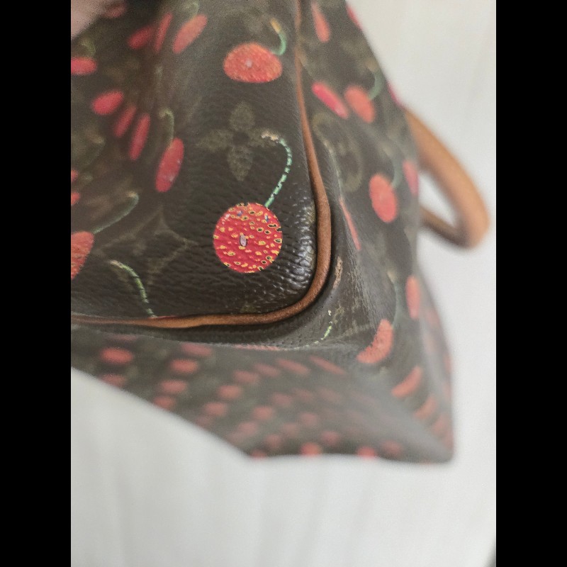 Louis Vuitton LV speedy 25 櫻桃包 絕版現貨🍒 LV x 村上隆 聯名限量 櫻桃包 Speedy 25-21