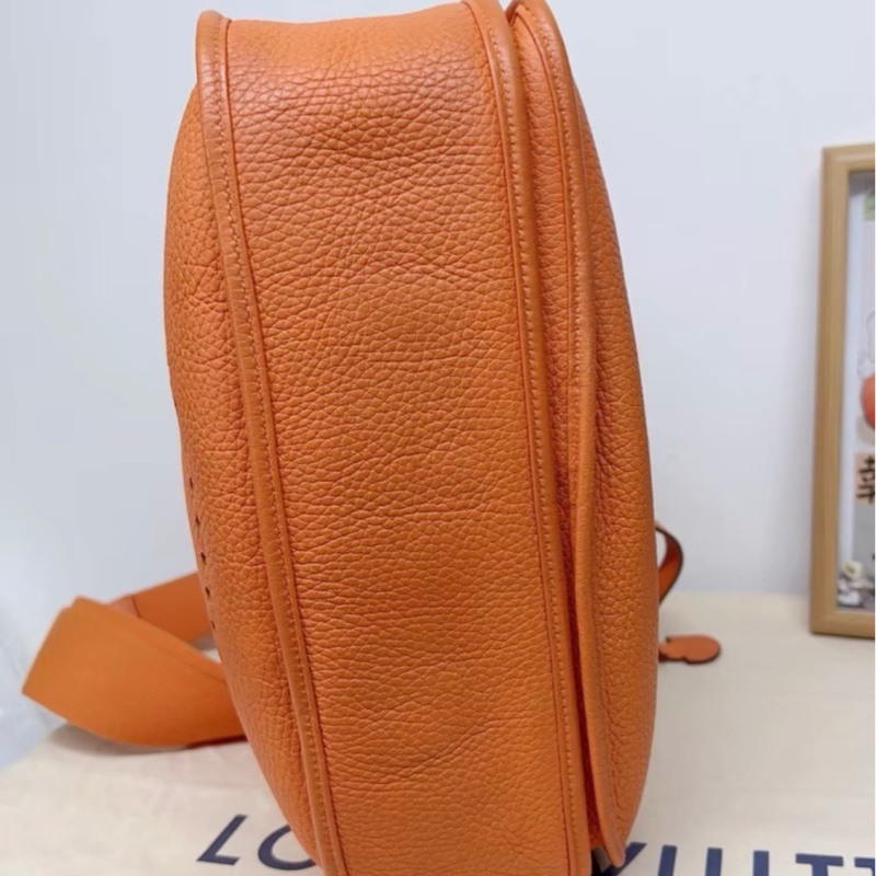 愛馬仕/Hermes Evelyne 伊芙琳 尺寸29 框N 愛馬仕橙 銀扣 底長29-6