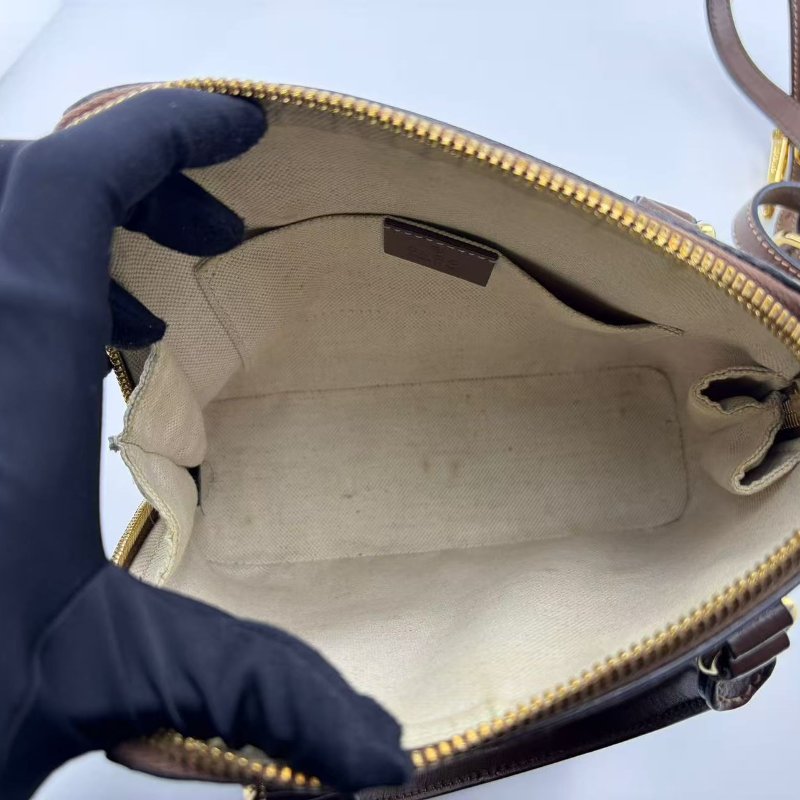 古馳 1955 系列馬銜扣老花貝殼包-31