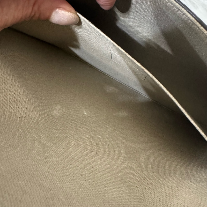 LV M82610 經典Félicie Pochette雙色Empreinte皮革斜背包-斑鳩灰-28