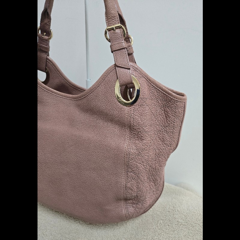 Dior 迪奧 Bee 蜜蜂系列 Hobo 肩背包 氣質玫瑰粉 附原廠標籤-8