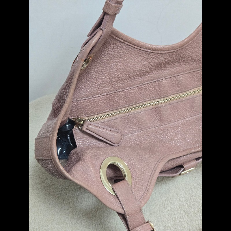 Dior 迪奧 Bee 蜜蜂系列 Hobo 肩背包 氣質玫瑰粉 附原廠標籤-11