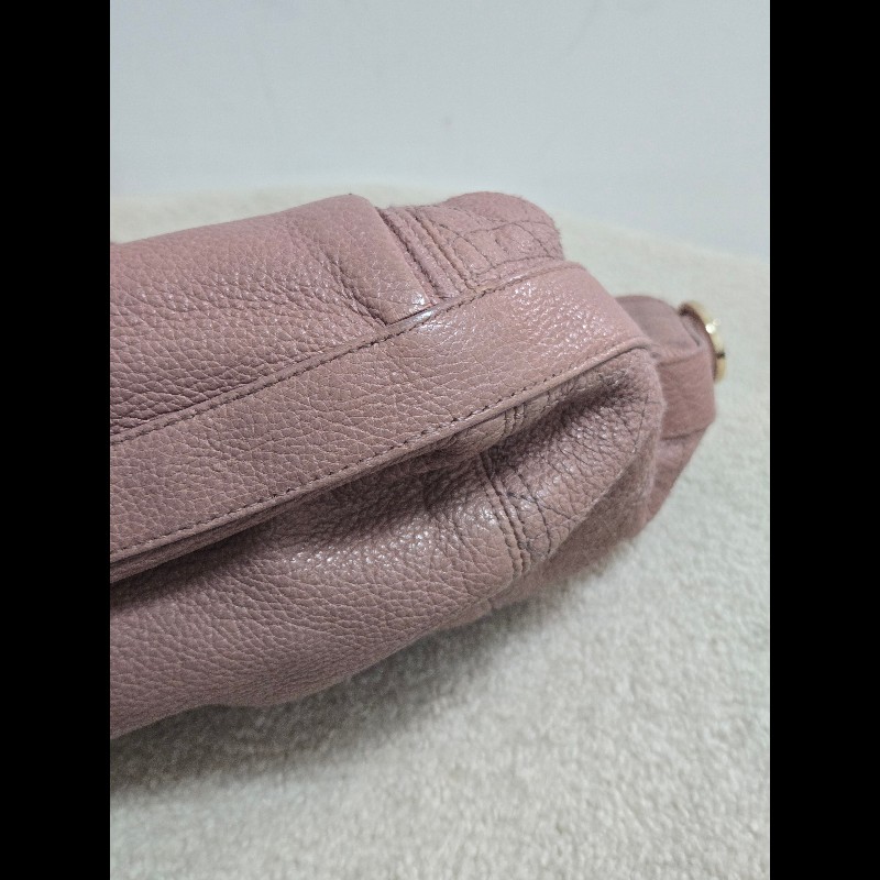 Dior 迪奧 Bee 蜜蜂系列 Hobo 肩背包 氣質玫瑰粉 附原廠標籤-12