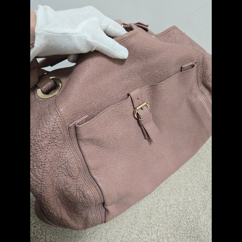 Dior 迪奧 Bee 蜜蜂系列 Hobo 肩背包 氣質玫瑰粉 附原廠標籤-20