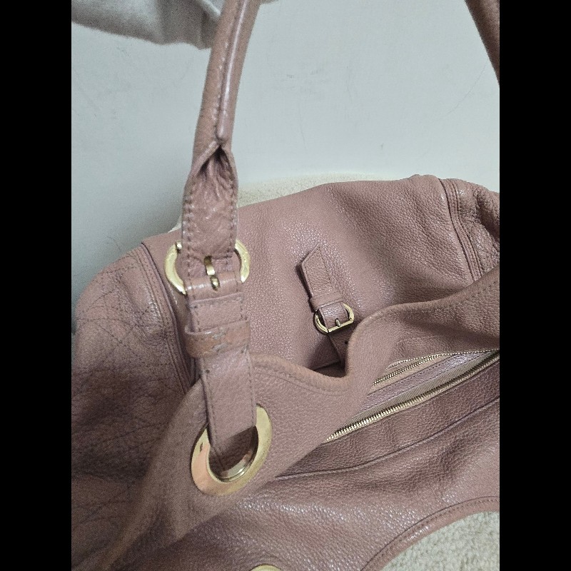 Dior 迪奧 Bee 蜜蜂系列 Hobo 肩背包 氣質玫瑰粉 附原廠標籤-26