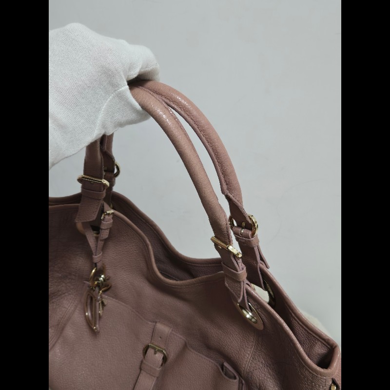 Dior 迪奧 Bee 蜜蜂系列 Hobo 肩背包 氣質玫瑰粉 附原廠標籤-31