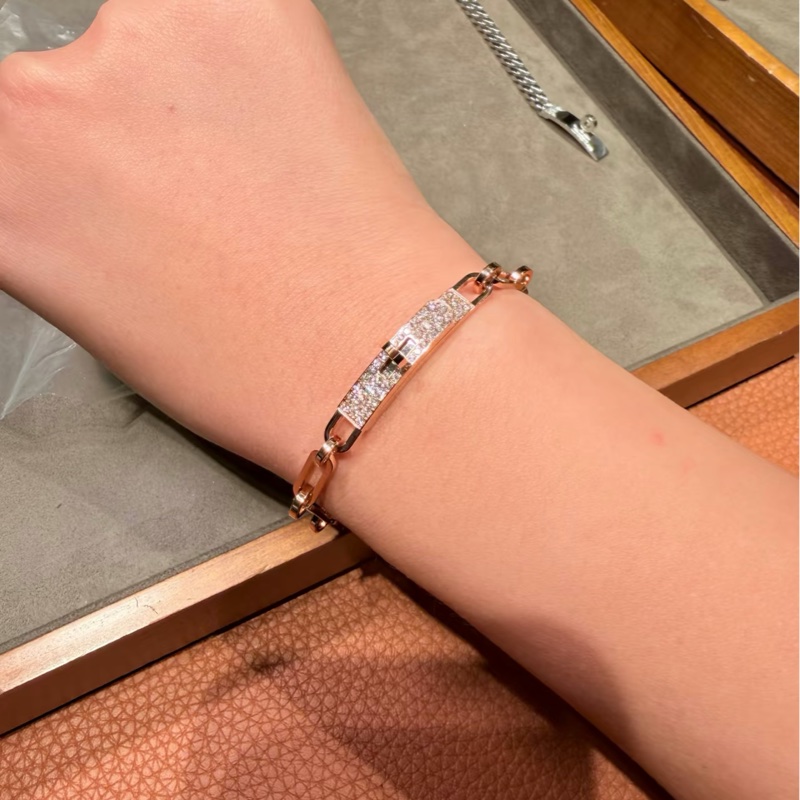 Hermes Kelly chain 半鑽手鏈 XS-0