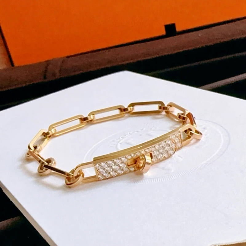 Hermes Kelly chain 半鑽手鏈 XS-2