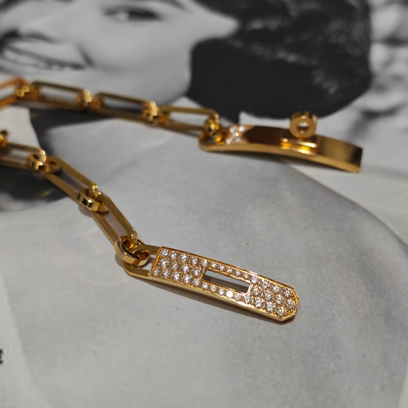 Hermes Kelly chain 半鑽手鏈 XS-6