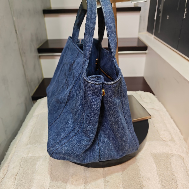 Prada 牛仔沙灘托特包-6
