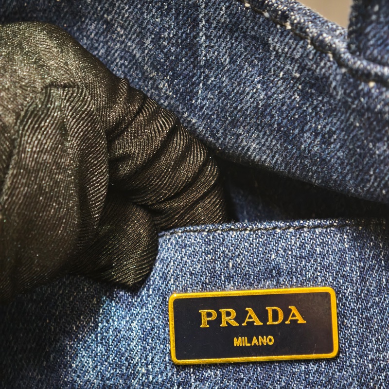 Prada 牛仔沙灘托特包-20