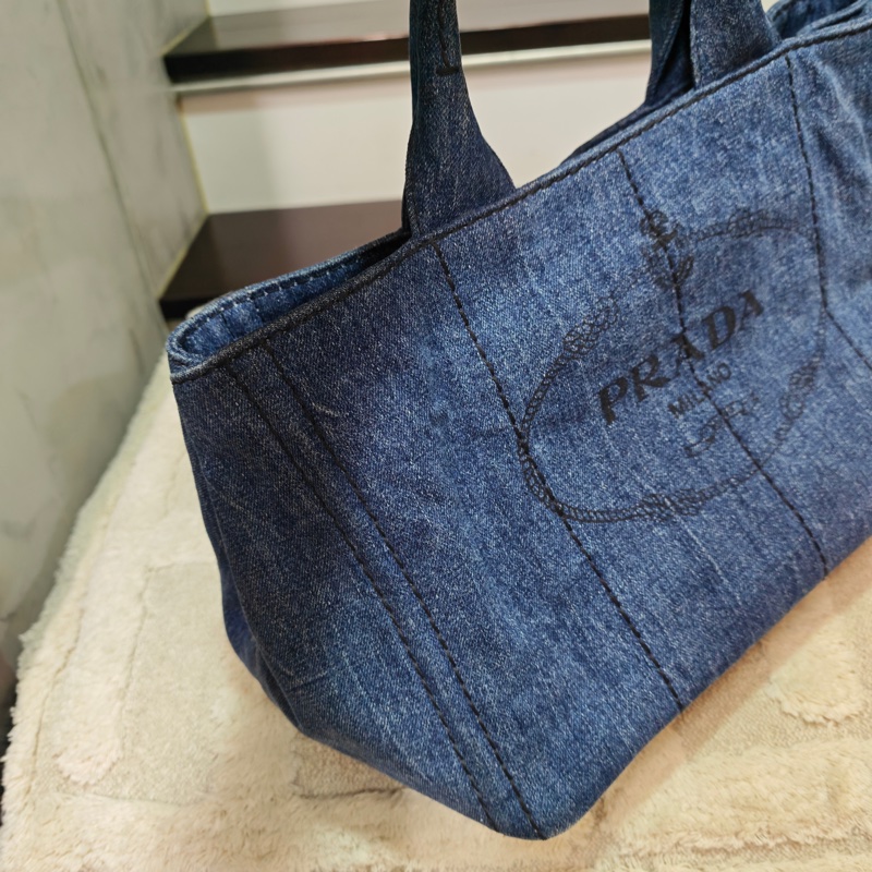 Prada 牛仔沙灘托特包-48