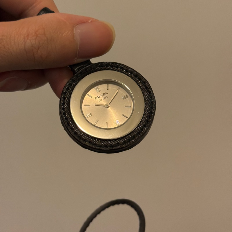 PRADA 懷錶(皮質掛飾 /精品配件/手錶)-12