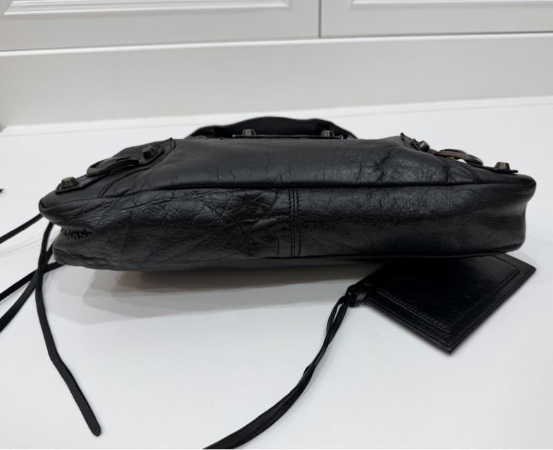 BALENCIAGA 巴黎世家 city first 黑色 機車包 斜背包 側背包 肩背包 手提包-10