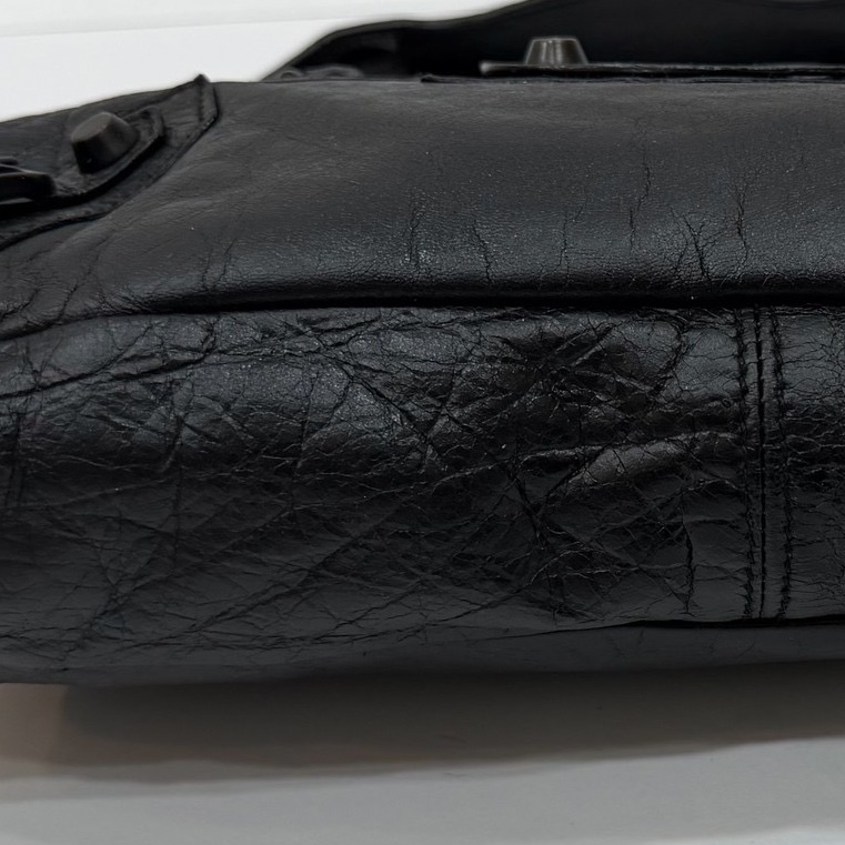 BALENCIAGA 巴黎世家 city first 黑色 機車包 斜背包 側背包 肩背包 手提包-28