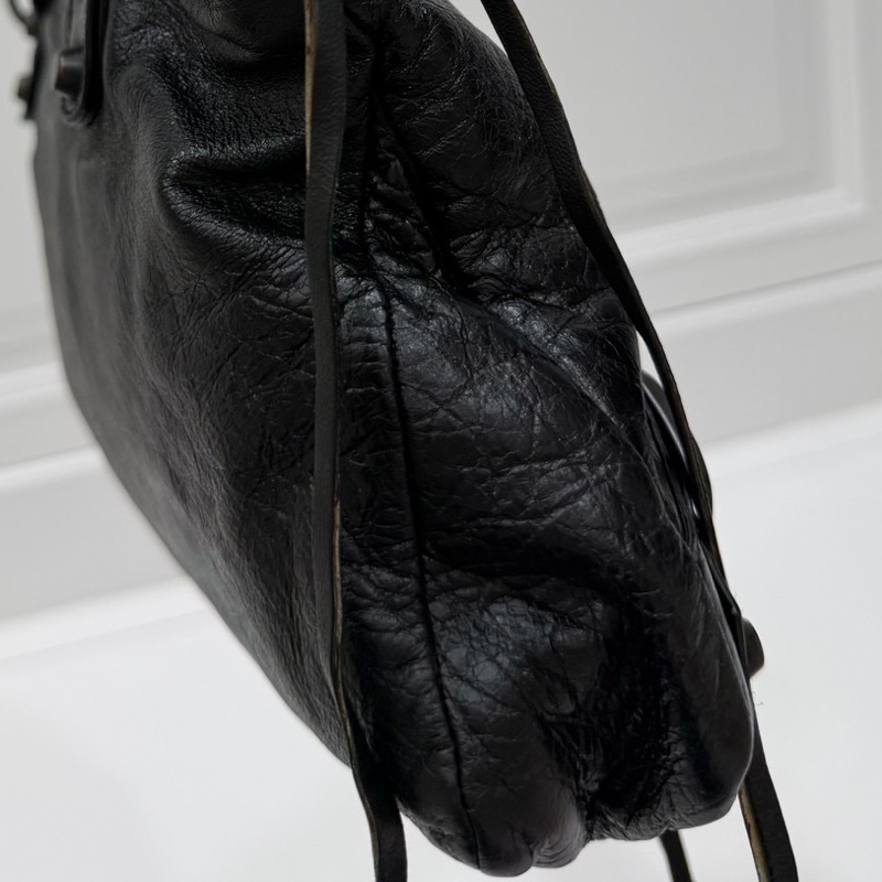 BALENCIAGA 巴黎世家 city first 黑色 機車包 斜背包 側背包 肩背包 手提包-30