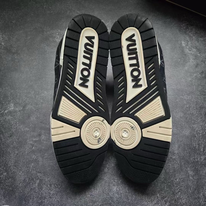 LOUIS VUITTON 路易威登 LV TRAINER 黑白牛仔 9碼/43碼-8