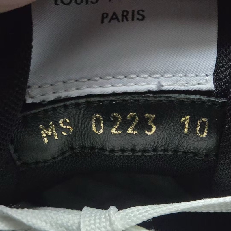 LOUIS VUITTON 路易威登 LV TRAINER 黑白牛仔魔術貼 10碼/44碼-7