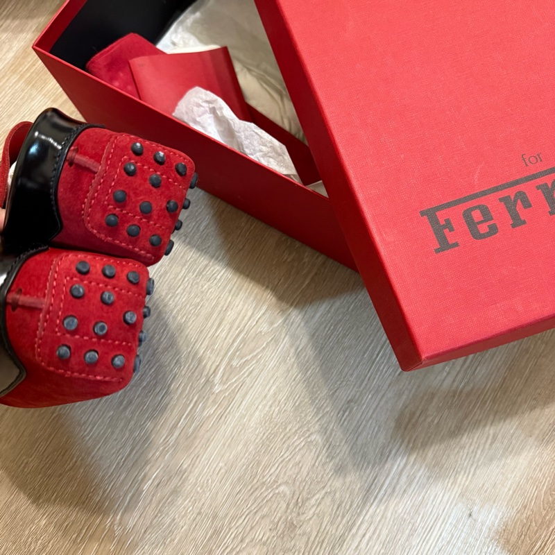 瑞奇二手精品 tods Tod’s Ferrari 樂福鞋 豆豆鞋 近全新 約us8-8.5-2