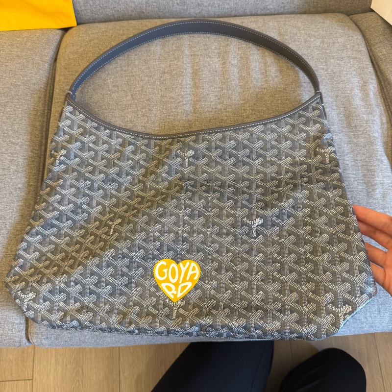 goyard hobo灰色 愛心塗鴉款-5