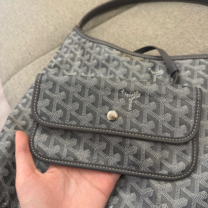 goyard hobo灰色 愛心塗鴉款-7