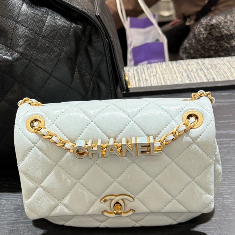 Chanel琺瑯立體logo 兩用包 肩背 斜跨可調節-0