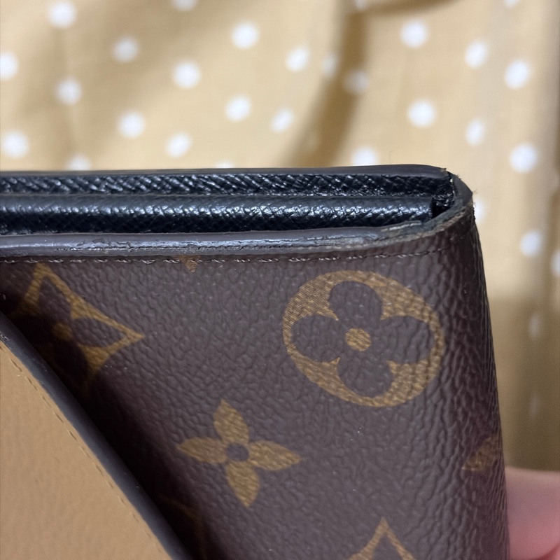 Louis Vuitton 撞色老花經典長夾-5