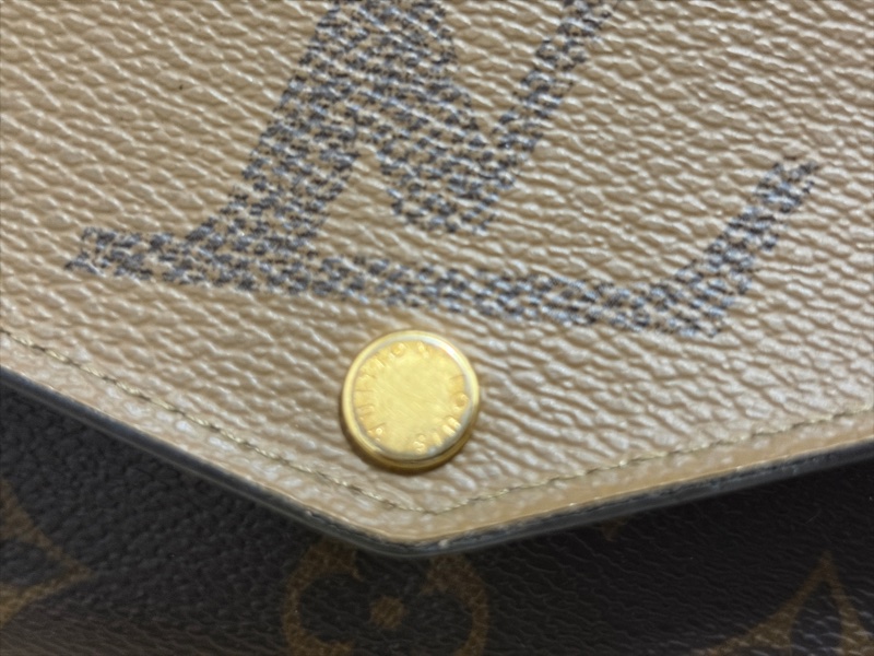 Louis Vuitton 撞色老花經典長夾-12