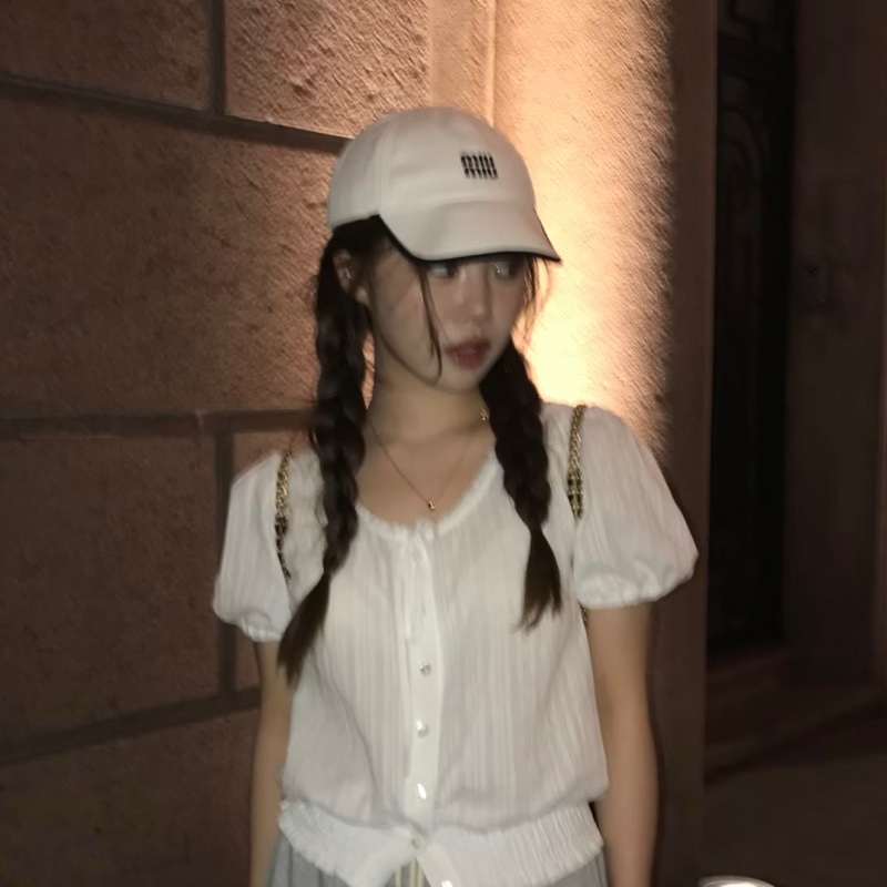 Miumiu 白色棒球帽-4