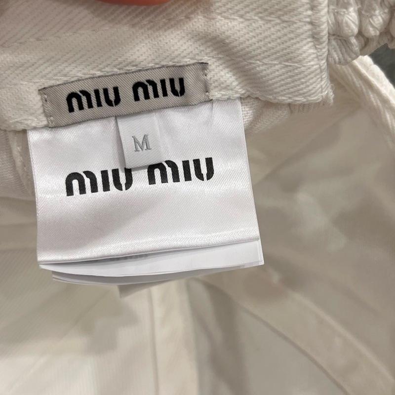 Miumiu 白色棒球帽-5