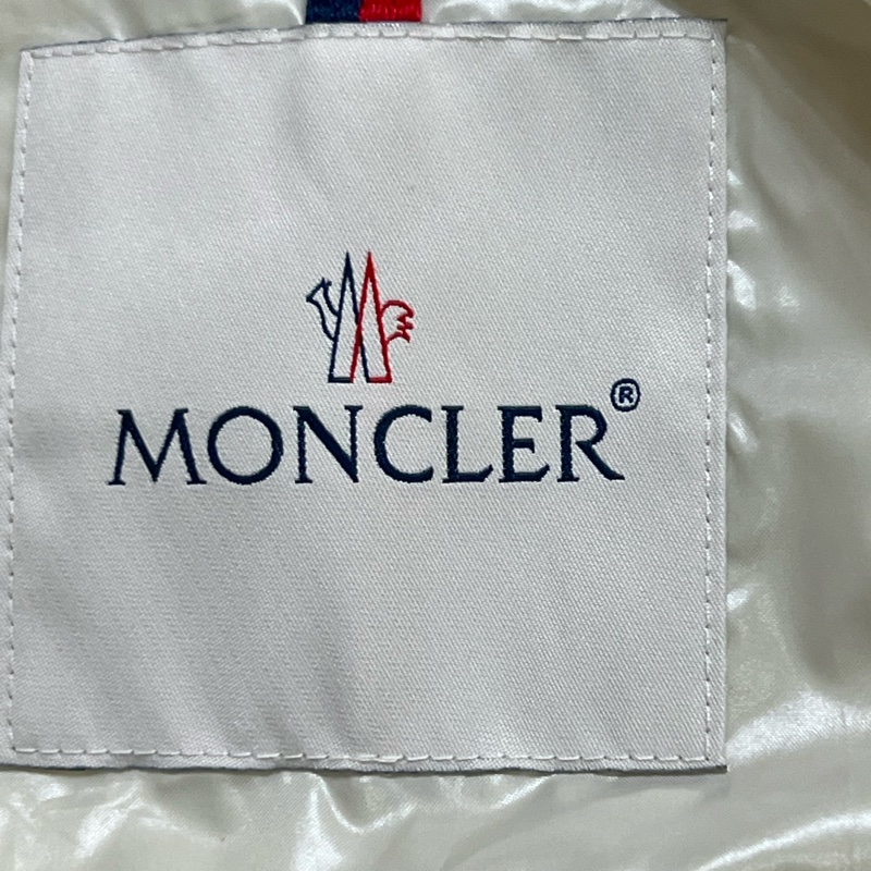 Moncler 粉色拼就杏色羽絨背心外套-7
