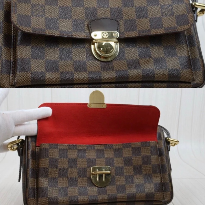 「JL精品代購」98新 LV 棋盤格 曼哈頓單肩包-9