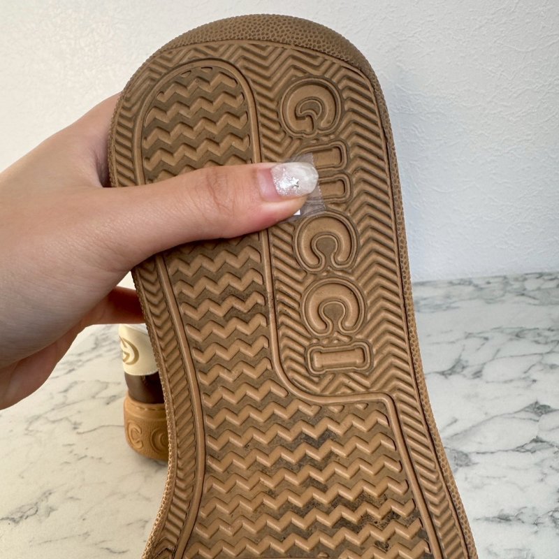 ✨送男生的精品 Gucci 焦糖色緹花休閒男鞋-5